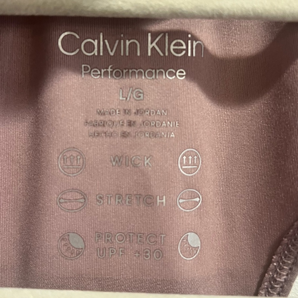 NWT Calvin Klein Performance Mauve Tennis Pickleball Dress SPF Wicking Active - Picture 2 of 10